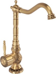 REA-B2500 - Смесител за умивалник VENICE, 32 см, матирано златно покритие