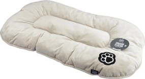 Бежово велурено легло за домашни любимци за куче 61x38 cm Flakes – Love Story