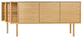 Скрин от декор от дъб в естествен цвят 189x65x44 cm Shift – Woodman