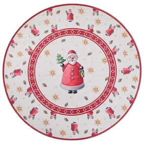 Червен кръгъл килим с коледен мотив ø 160 cm Toy's Delight Santa Claus – Villeroy&amp;Boch
