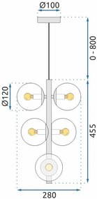 Лампа APP1163-6CP