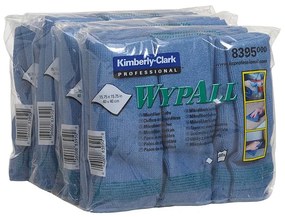 WypAll Микрофибърна кърпа 8395, 40 х 40 cm, синя, 6 броя