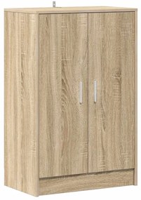 808930 vidaXL Шкаф за обувки, дъб сонома, 60x35x92 см, инженерно дърво