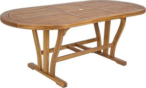 Градинска маса за хранене от масивна акация 90x150 cm Noemi – Bizzotto