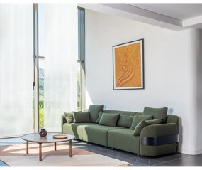 Кафява кръгла масичка за кафе от масивен дъб ø 100 cm Mu – Gazzda