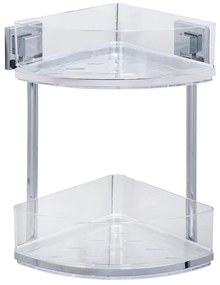 WENKO 22690100-Ъглов рафт VACUUM-LOC QUADRO ED 28x32,5 cm сребрист/лъскав хром