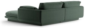 Тъмнозелен ъглов диван (ляв ъгъл) Torino – Micadoni Home