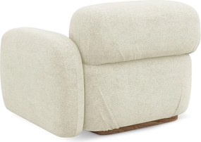 Кремав модул за диван от букле (десен ъгъл) Ailani – Makamii