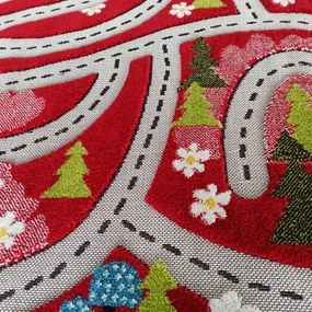 Сензорен детски килим червен Широчина: 100 см | Дължина: 150 см