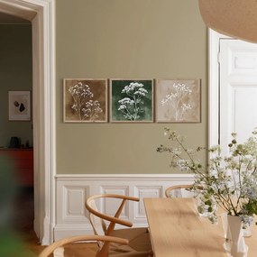 Картини в комплект 3 бр. 30x30 cm Floral Imprint – Styler