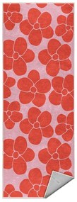 Червено-розова пътека подходяща за пране 60x230 cm Poppy Fields – Mila Home