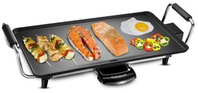 Скара тепаняки Techwood TTP-2343, 2000W, 43x23 см, Незалепващо покритие, Термостат, Черен