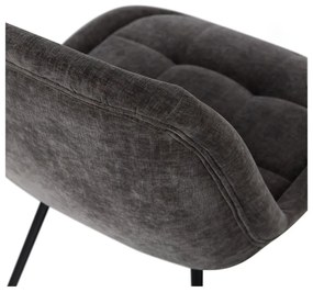 Сиви кадифени трапезни столове в комплект 2 бр. Crate – WOOOD