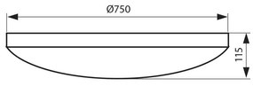 LED ПЛАФОНИЕРА 100W 3000-6400K 7600-8000LM