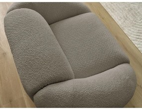 Сиво-кафяво кресло от букле Tina – Bobochic Paris