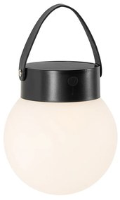 Външна висяща лампа черна с LED 3-степенен димер соларна - Cornelia