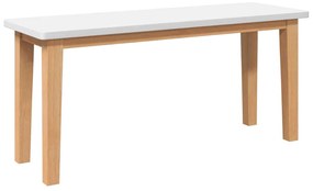 4102596 vidaXL Пейка 90 cm Масивна дървесина Гума