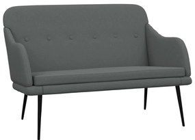351484 vidaXL Пейка, тъмносива, 110x76x80 см, текстил