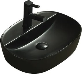 Mexen Iris надплотна мивка 50 x 38 см, черна мат - 21995085