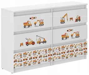 Детски скрин за малки строители, 77 x 30 x 120 см
