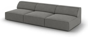 Сив кадифен диван 240 cm Jodie – Micadoni Home