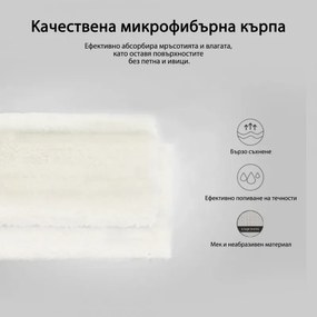 Уред за почистване на прозорци JIMMY VW302, 18W, 3.6V, LiIon 2000 mAh, Автономия до 20 минути, Безжична употреба, Бял/черен