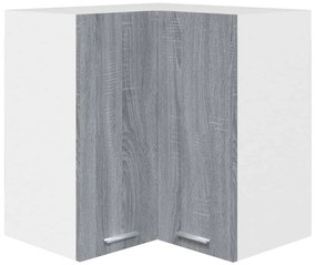 815598 vidaXL Окачен ъглов шкаф Lyon Сив сонома, 57x57x60 см, инженерно дърво