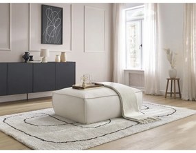 Бежова табуретка от изкуствена кожа Boheme – Bobochic Paris