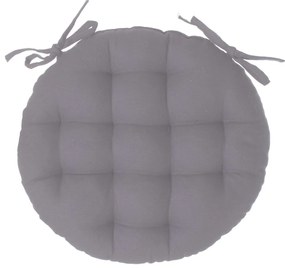 Кръгла възглавница за стол atmosphera Anjali, 38 cm - Сив