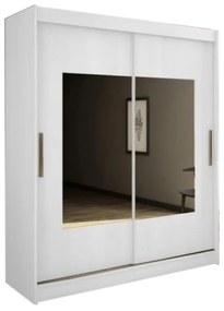 Гардероб с плъзгащи врати TURINO 150, 150x200x62, бял