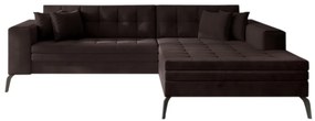 Разтегателен диван ALMEDA, 295x93x195, mat velvet 29,  дясна