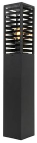 Модерна подова лампа за външен монтаж черна 80 см IP44 - Reims