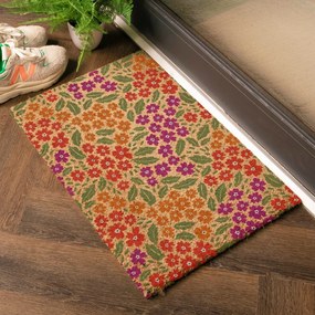 Изтривалка от кокосови влакна 40x60 cm Floral – Artsy Doormats