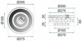 Плафон LED 20W APP412-C