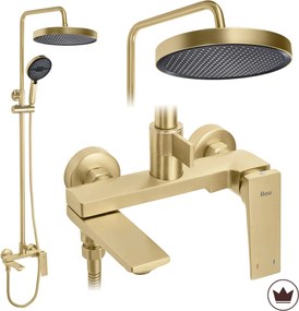 Комплект за душ Rea Prime Brush Gold