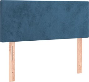 345742 vidaXL Горна табла за легло, тъмносиня, 80x5x78/88 см, кадифе