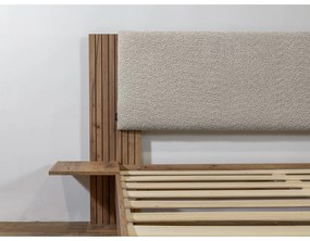 Светлосиво двойно легло с включена подматрачна рамка 140x190 cm Lior – Bobochic Paris