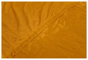 Чаршаф от микроплюш в меденожълто, 180 x 200 cm - My House