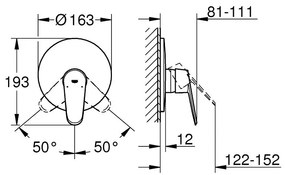 Exterior parts of Душ faucet Grohe Euпрътisc Cosmopolitan