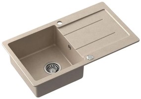 Samona - Кухненска мивка SAMONA 77x44 см гранит/бежова