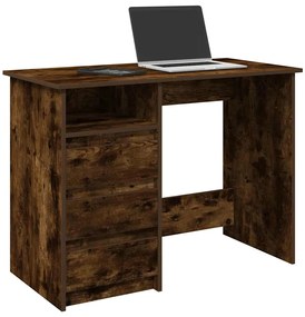 860467 vidaXL Бюро, опушен дъб, 102x50x75 см, инженерно дърво