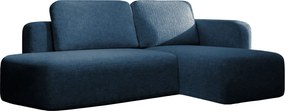 Ъглов диван Cozy-Синьо-Десен