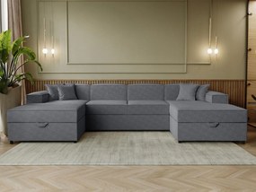 Ъглов диван Santos U-Тъмносив
