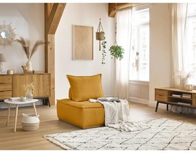 Шенилово кресло в цвят горчица Elisa – Bobochic Paris