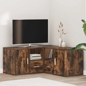 3307823 vidaXL Ъглов шкаф, опушен дъб, 160x40x45 см, инженерно дърво