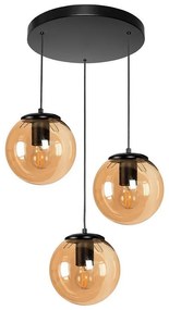 Пендел СИТИ, черен/мед, 3xE27