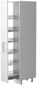 Висок подов шкаф Hudson K21-30-1KZ-White glossy - Gray
