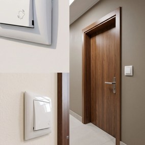 Бутон за Звънец с Рамка OSTE JNH008-W WHITE