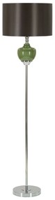 Зелена и сива подова лампа с текстилен абажур (височина 160 cm) Eva – Mauro Ferretti