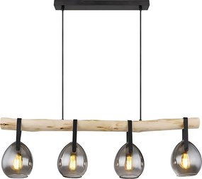 Плафон APP1775-4CP WOOD GREY